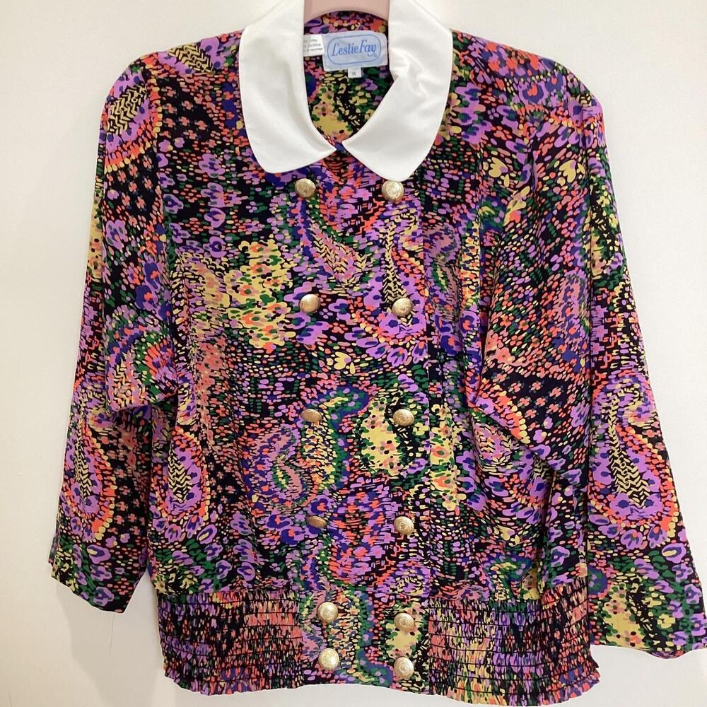 Leslie-fay Women's Multi Blouse